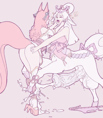 Ahri x Lillia comic porn sex 3