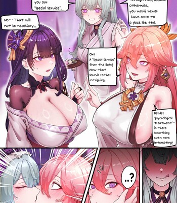 Teyvat Gravure #09: Raiden & Miko comic porn sex 3