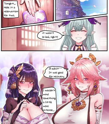 Teyvat Gravure #09: Raiden & Miko comic porn sex 18