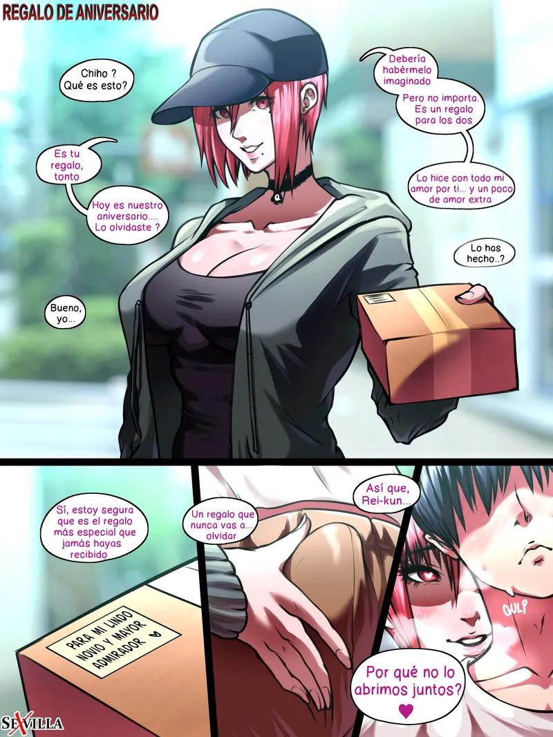 A Gift From Chiho comic porn thumbnail 001