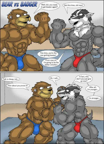 Bear Vs Badger 1 comic porn thumbnail 001