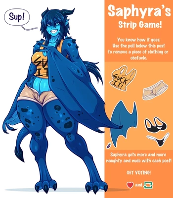 Saphyra’s Strip Game comic porn thumbnail 001
