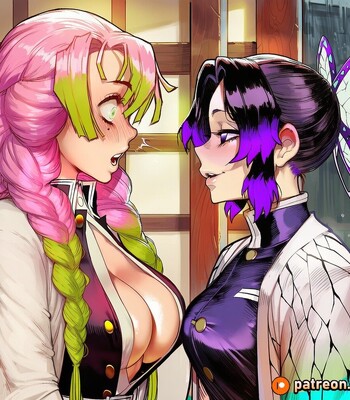[Amadeus V] Semen Slayer (Mitsuri Kanroji x Kochou Shinobu) [English] [Full Comic] [AI Generated] comic porn sex 2