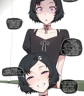 Kurisu & Ruka Shower comic porn sex 8