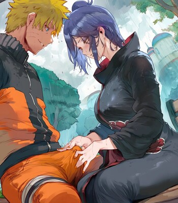 Naruto x Konan comic porn sex 7