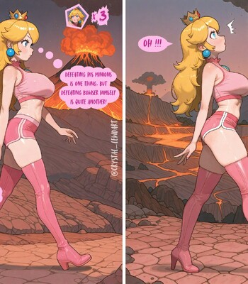 Peach’s rescue mission… Booby-trapped! comic porn sex 4