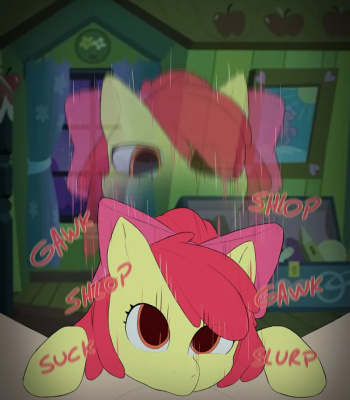 Apple Bloom Blowjob comic porn thumbnail 001