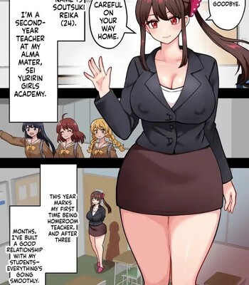 Futanari Teacher at a Girls’ School Destroys the Class with Her Cock comic porn sex 4