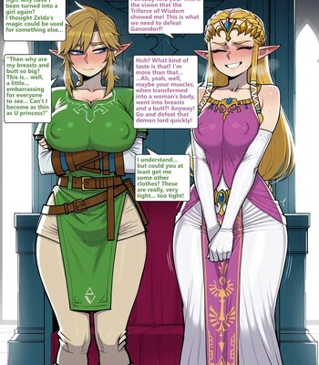 Genderswapped Link x Ganondorf comic porn sex 1