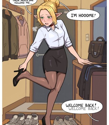 Office Elf Wife comic porn sex 2