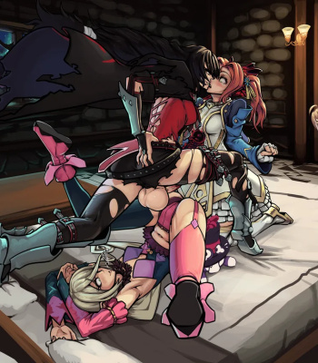 Futa Velvet x Magilou x Eleanor comic porn sex 5