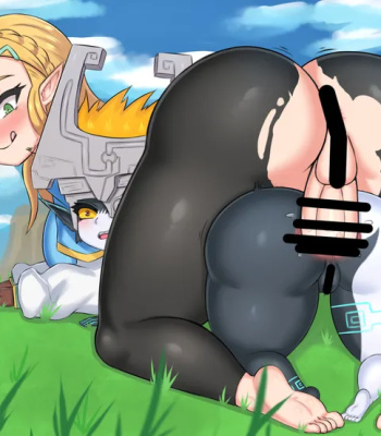 Futa Zelda x Midna comic porn sex 5