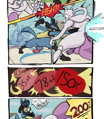 Lucario vs Mewtwo comic porn thumbnail 001