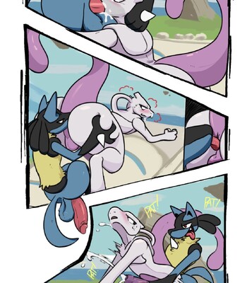 Lucario vs Mewtwo comic porn sex 2