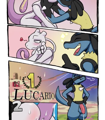 Lucario vs Mewtwo comic porn sex 3
