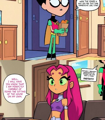 Teen Titans: Starfire’s Housesitting comic porn sex 18