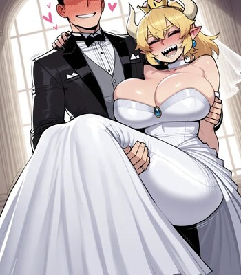 Bowsette feels bad for mario! comic porn sex 19