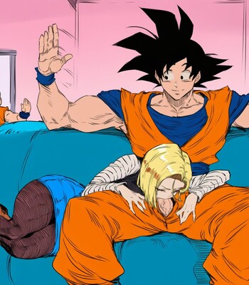 Goku visits Android 18 comic porn sex 1
