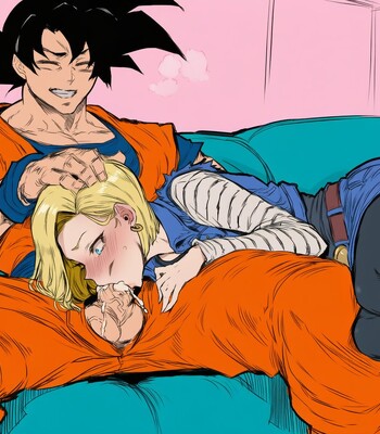 Goku visits Android 18 comic porn sex 3