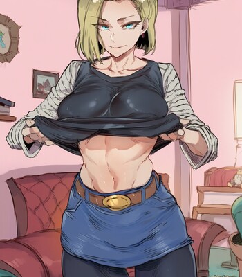 Goku visits Android 18 comic porn sex 6